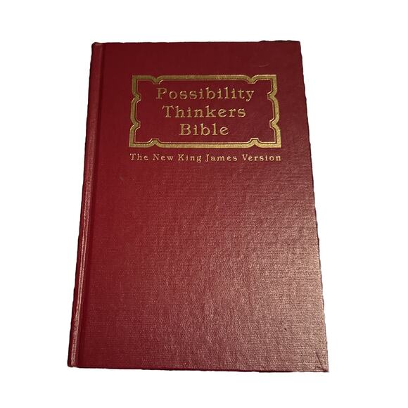 Possibility Thinkers Bible New King James Version Red Hardcover 1984 Religion - Picture 2 of 10